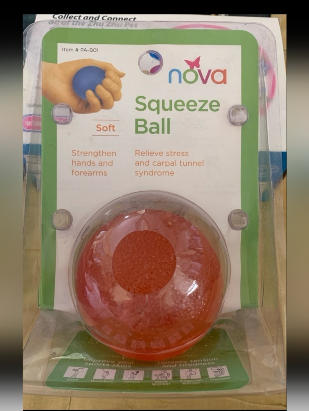 Nova Squeeze Ball Stress Relief Hand Exerciser